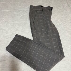 Gray Plaid Trousers